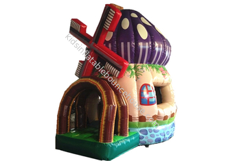 Commerciële Opblaasbare Uitsmijter 3 X 4 X 5m, van het de Spronghuis van Minnie Mouse van de Zijdedruk Kasteel van Mushroon Bouncy het Opblaasbare