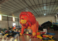 Commerciële cartoon opblaasbare reclameborden digitaal schilderen gigantische opblaasbare leeuw voor tentoonstelling