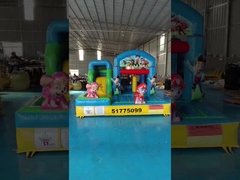 Cartoon thema PVC 4x3m opblaasbare combinaties Baby Jump opblaasbare springkasteel