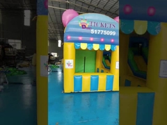 Paviljoen-thema 2,5x2,5 meter opblaasbare advertentie borden blazen op Bounce House