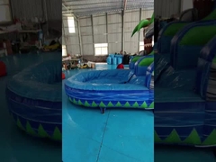 EN14960 8x3x4m opblaasbare waterglijbanen binnenshuis opblaasbaar waterbulthuis