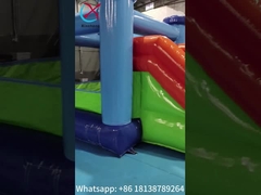 Warm te koop opblaasbaar bounce huis met glijbaan combo opblaasbaar bounce kasteel met droge glijbaan voor kinderen