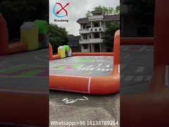 Buitenopblaasbare sportspelopblaasbare gesimuleerde stadswegopblaasbare racebaan Air Tumble Track