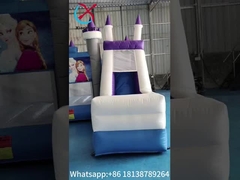 Warm verkoop opblaasbare springhuis bevroren cartoon opblaasbare glijbaan voor feest opblaasbare combo kasteel