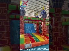 Opblaasbare glijbaan Kasteel Breed glijbaan Exotic Charm Kasteel Opblaasbare droog glijbaan Voor kinderen en volwassenen