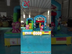 Populair Cartoon opblaasbaar springhuis met dia's PAW patrouille opblaasbare combo voor kinderen
