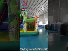 Opblaasbaar springhuis met glijbaan