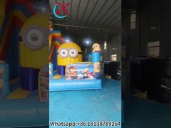 Opblaasbaar springhuis met glijbanen opblaasbare combinatie