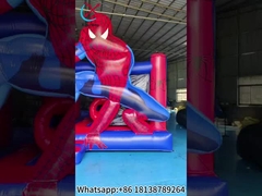Spiderman thema opblaasbaar springhuis kasteel springhuis