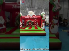 Opblaasbare kerstman springhuis opblaasbaar springkasteel