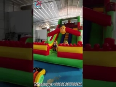 Opblaasbare glijbanen LEGO Park Opblaasbare dubbele glijbanen Kasteel