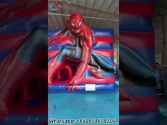 Opblaasbaar Combo Castle Spiderman Bouncy House met glijbaan