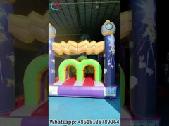 Opblaasbare buitenaardse obstakelbaan Bouncy Castle Slides