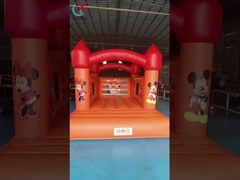 Opblaasbaar Mickey en Minnie Springhuis Opblaasbaar Springkasteel
