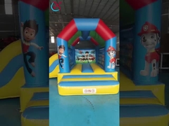 Opblaasbare Paw Patrol Springende Bouncy Castle Met Slide Combo Voor Kinderen