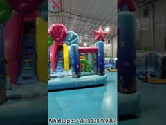 Opblaasbaar Ocean Bouncy Huis Met Glij Combo Opblaasbare Caslte Voor Kinderen