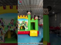 Custom Green Mickey Minnie schattig anime thematisch Kinderen Spring kasteel