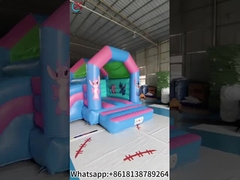 Opblaasbaar Lilo & Stitch Bouncy House met glijcombo