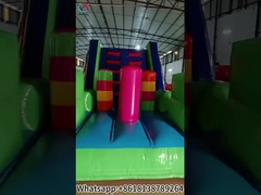 PVC opblaasbaar interactief spel Obstakelbaan Kasteel voor kinderen
