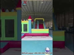 Springkasteel met glijbaan Grote springkasteel opblaasbare combinatie