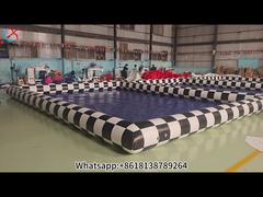 Bekijk fabrikant PVC gigantisch dubbel zwembad opblaasbaar zwembad voor buitendemo