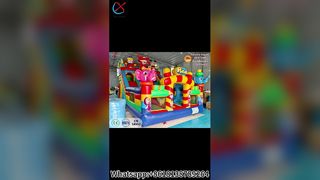 Aangepaste Cartoon Bounce House Slide Combo voor verhuur