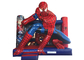 Commercieel Spiderman-thema voor volwassenen en kinderen Opblaasbaar springkasteel met obstakels en kleine tunnel