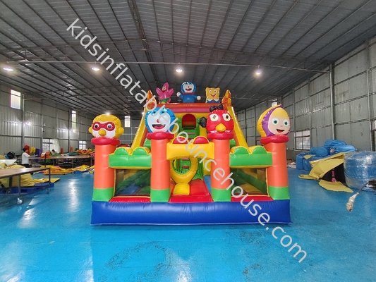 Tarpaulin opblaasbare waterslippen Cartoon thematisch Kinderen water springen kasteel