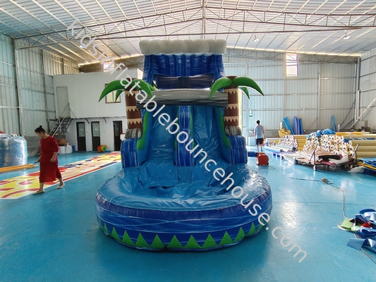 EN14960 8x3x4m opblaasbare waterglijbanen binnenshuis opblaasbaar waterbulthuis