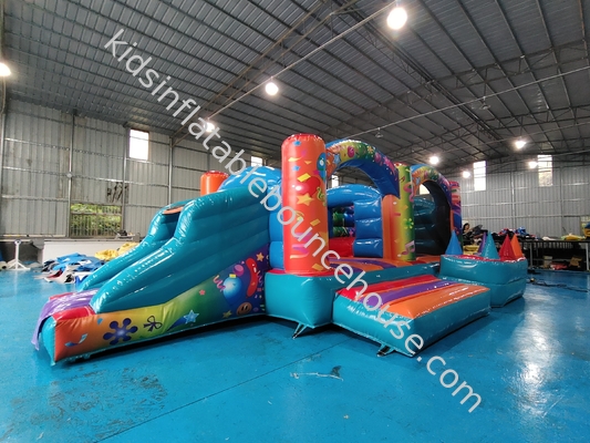 Indoor speeltuin opblaasbare uitsmijter combo met slide Gaint opblaasbare pretpark