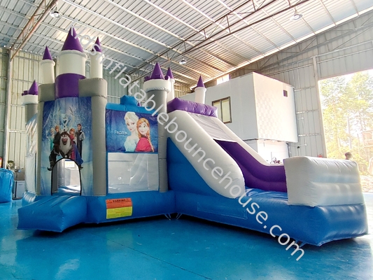 Warm te koop opblaasbaar springhuis bevroren cartoon opblaasbare glijbaan voor feestjes opblaasbare combo kasteel voor buiten binnen