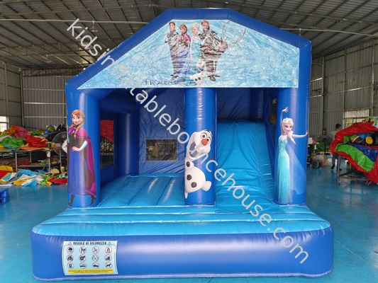 Hot Sale Commerciële opblaasbare springhuis met dia's De Bevroren Prinses Cartoon opblaasbare combo voor kinderen