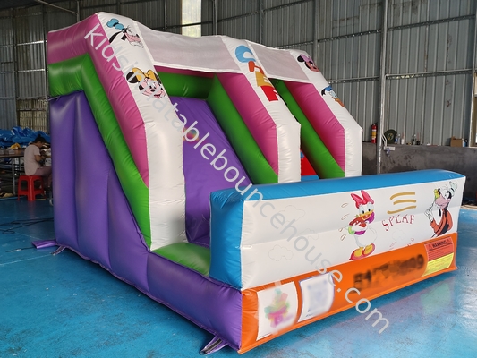 Commerciële 0.55 Pvc Digitaal Drukbaar Opblaasbare Droogglijd Mickey Mouse Cartoon Opblaasbaar Kasteel Voor Buiten Voor Kinderen