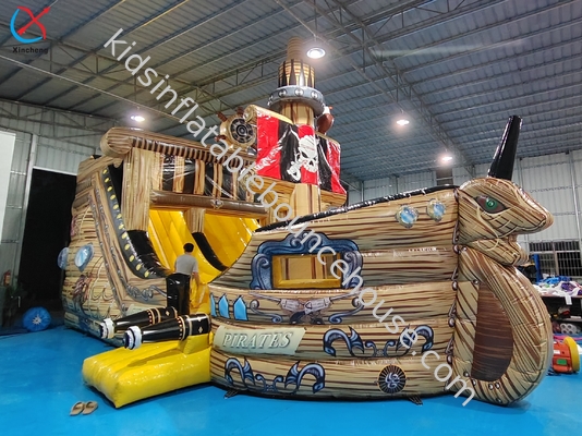 Persoonlijk gemaakt PVC opblaasbaar Het Piratenschip Opblaasbare Hindernisbaan Speelplaats