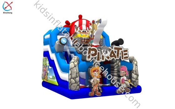 Fabriek Commercieel opblaasbaar Piraten Bouncy House Met Slide Opblaasbaar Kasteel