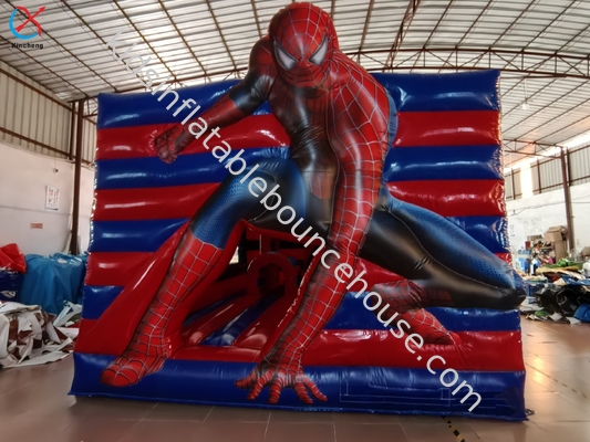 Fabrieksopblaasbaar Spiderman Bounce House met glijbaan Combo Opblaasbaar Kasteel