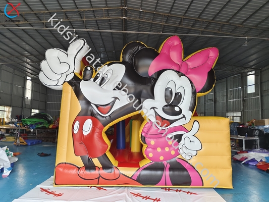 Commercieel Mickey en Minnie opblaasbaar springhuis met dia's Combo Castle