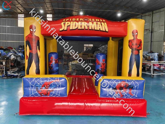 Nieuw ontwerp opblaasbaar springhuis Spiderman held Cartoon opblaasbare trampoline springhuis kasteel voor kinderen