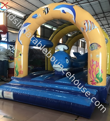 Commerciële opblaasbare oceaan-thema Bouncy Castle Jumping Bounce House