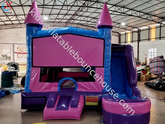 OEM/ODM opblaasbaar springhuis met glijbaan Combo Purple opblaasbaar springhuis
