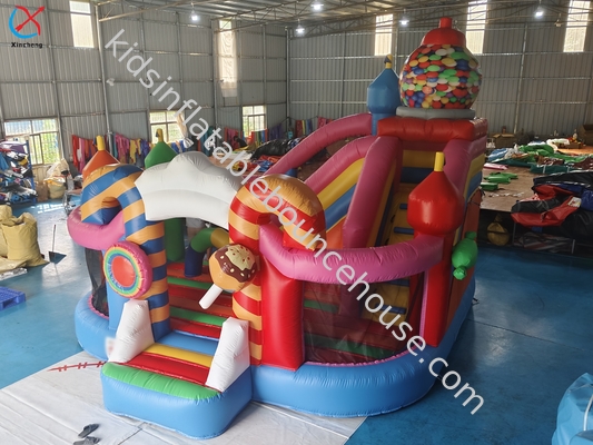 Leverancier opblaasbare combinaties Happy Easter Candy Theme opblaasbaar Bouncy House Castle
