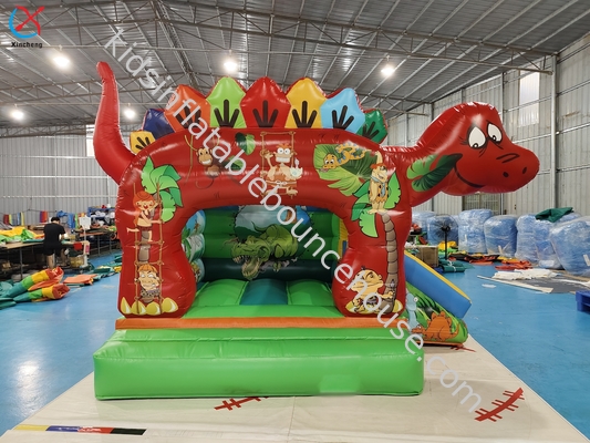 Leuke klassieke opblaasbare dinosauruscombo/kleine dino opblaasbare combo opblaasbare dinosaurus springende combo kleine grootte bouncy