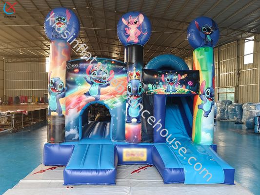 Garden Bouncy Castle Lilo & Stitch Bounce House met glijbaan te koop