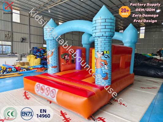 Hoogwaardig kasteel met Mickey-thema opblaasbaar springhuis voor kinderfeesten
