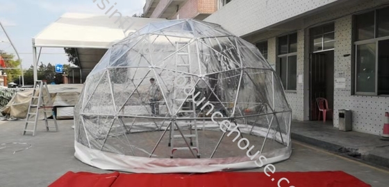 Op maat gemaakte commerciële buitenruimte Duidelijke opblaasbare bubbeltent Opblaasbare tresteltent